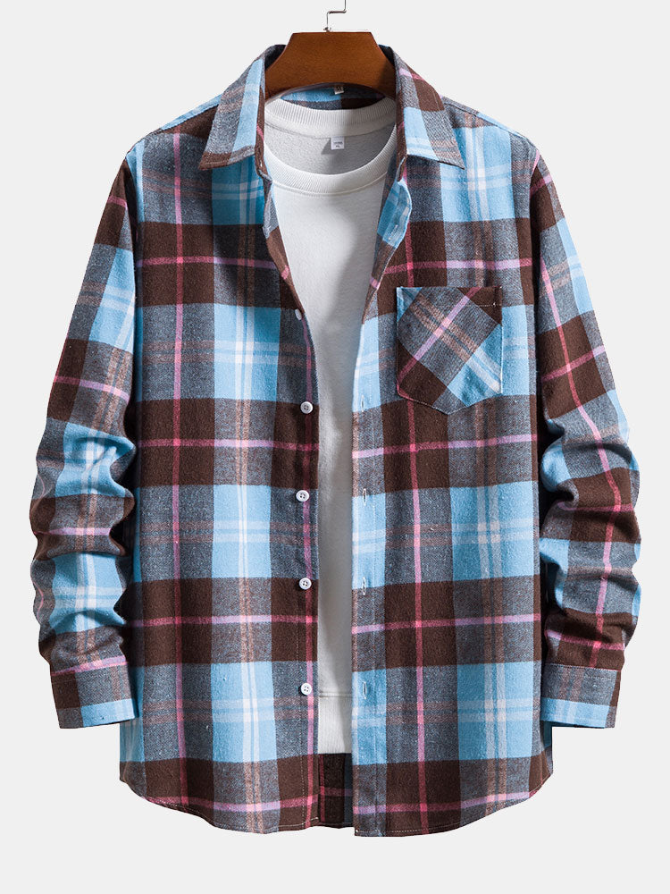 Long Sleeve Plaid Shirt